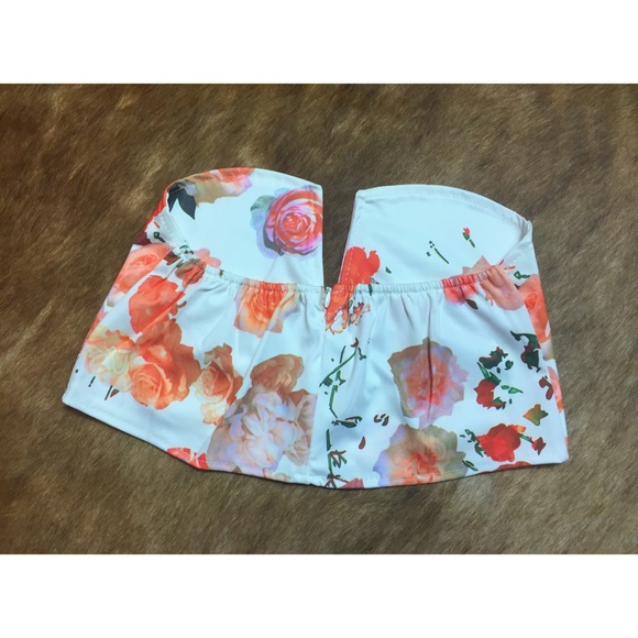 NEW! Floral Print Bandeau - Picture 2 of 3